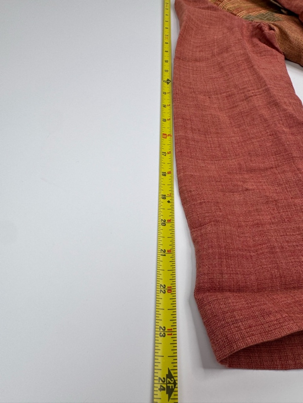VINTAGE Patchwork Red Rust Orange Brown Jacket - Picture 8 of 8